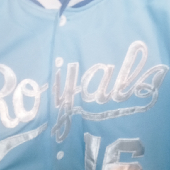 Bo Jackson Kansas City Royals jersey#16 Carolina blue&white. Mitchell&Ness1980 - Picture 4 of 9